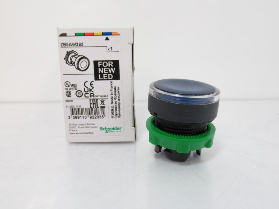 Schneider Electric ZB5AW363 Head For Illuminated Push-Button Blue