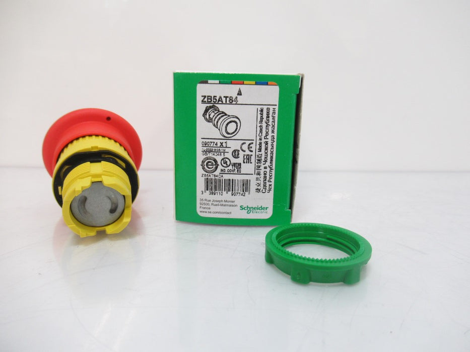 ZB5AT84 Schneider Electric Harmony, Emergency Stop Head, Plastic, Red ...