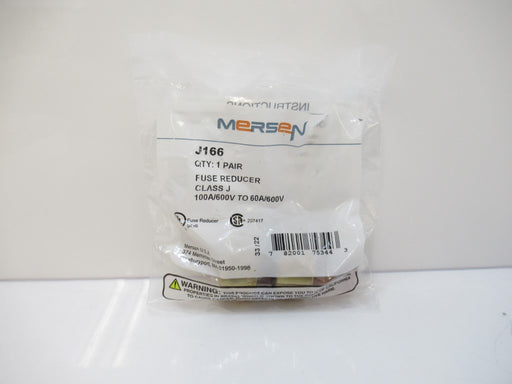 Mersen J166  Fuse Reducer Class J 100A / 600V To 60A / 600V, Sold Per Pair