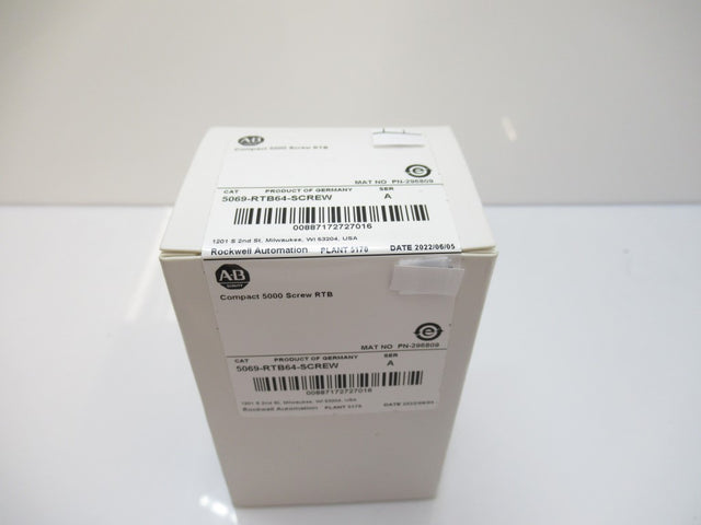 Allen Bradley 5069-RTB64-SCREW Compact I/O Power Terminal RTB Kit, Surplus