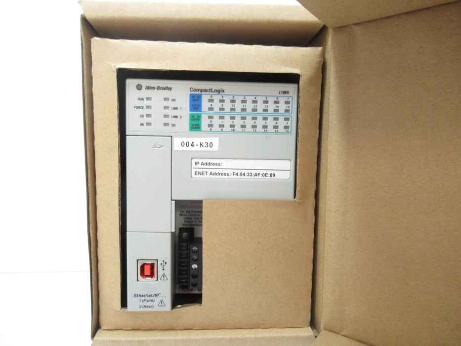 Allen Bradley 1769-L16ER-BB1B CompactLogix 5370 Ethernet Controller Surplus