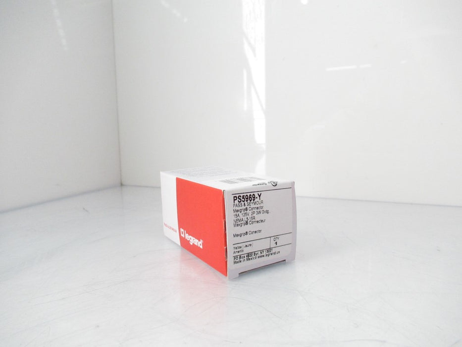 Legrand Pass & Seymour PS5969-Y Straight Blade Connector, 125V ...