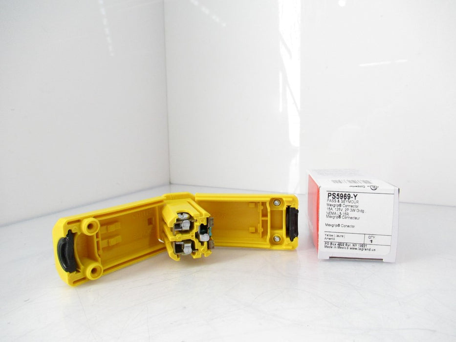 Legrand Pass & Seymour PS5969-Y Straight Blade Connector, 125V ...