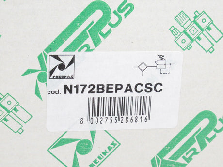 Pneumax N172BEPACSC Filter-Regulator 3/8", 2m Cable PNP, 0-8 Bar