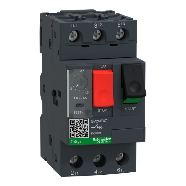 Schneider GV2ME07 Motor Circuit Breaker, 1.6-2.5A