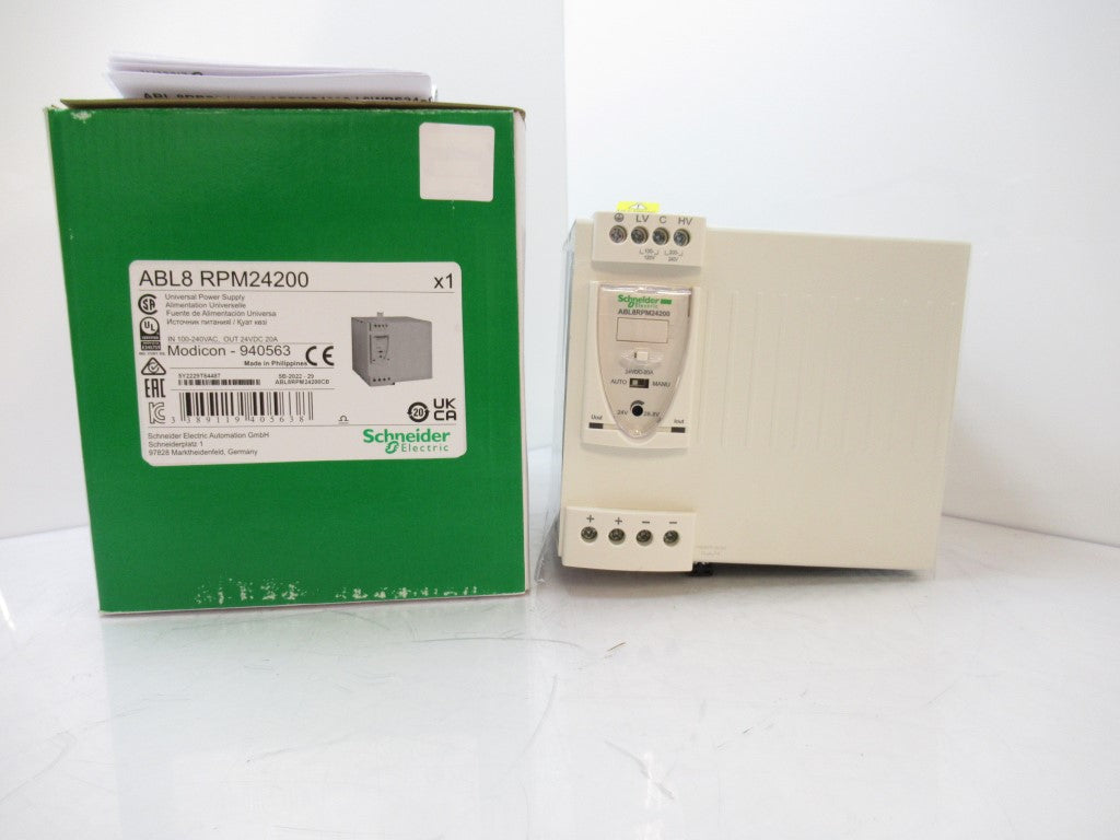 Schneider Electric ABL8RPM24200 Regulated Switch Power Supply 20A, 1 o ...