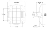 Southco C6-28 Set-Angle Position Hinge 150 Deg With Snap-On Cover