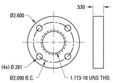 Thomson 8107-448-007 Ball Nut Flange, Diameter .75"
