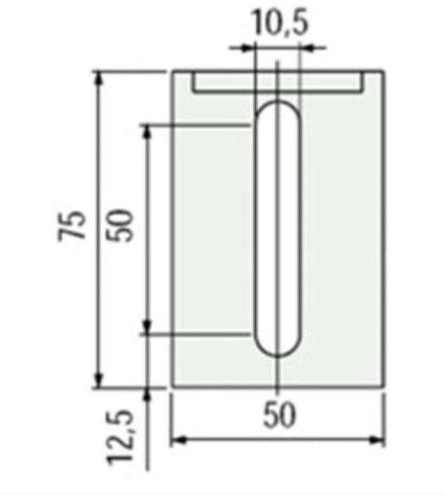 61-50870 6150870 Marbett Bracket Spacer Made In Black Polyamide, Sold By Unit