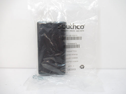 Southco P1-30-103-11 Flush Pull For 1.8 - 3.3mm Door thickness, Black