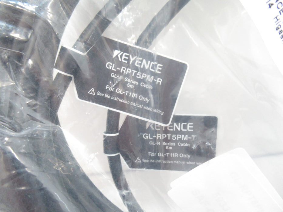 Keyence Gl Rpt5pm Keyence GL-RPT5PM Cable Set Transmitter/Receiver, 12-Pin Male, 24V, 5M ...