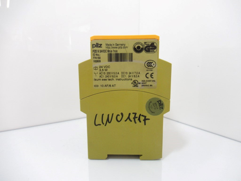 Pilz PZE 9 24VDC 8n/o 1n/c 774150 Safety Relay Expander Module