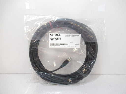 Keyence GS-P8C10 Safety Interlock Switch Cable Standard, M12, 8-Pin, 10m