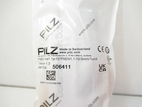 Pilz 506411 PSEN ma1.1p-10/PSEN1.1-10 Magnetic Safety Switch, 4-Pin M8 Connector