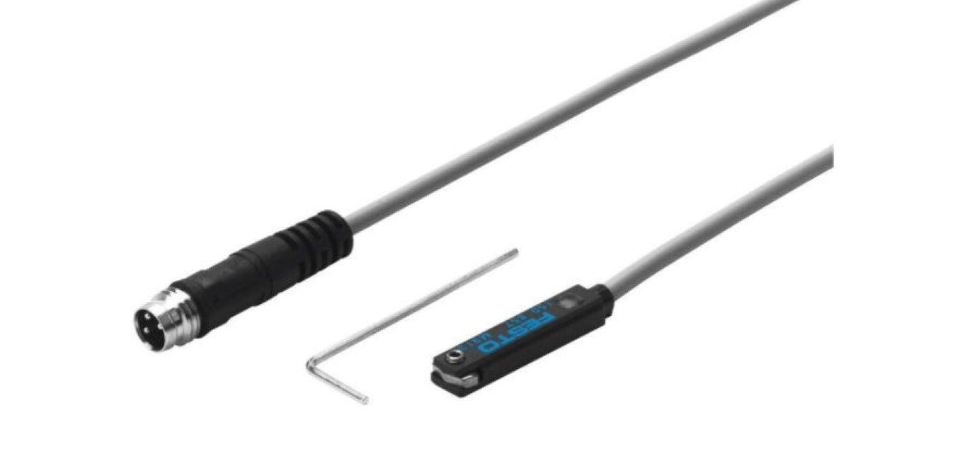 Festo 150857 SME-8-S-LED-24 Proximity Sensor, M8, 3-Pin, 24V DC