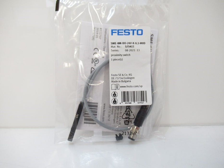 Festo SME-8M-DO-24V-K-0.3-M8D 575411 543892 Proximity Switch