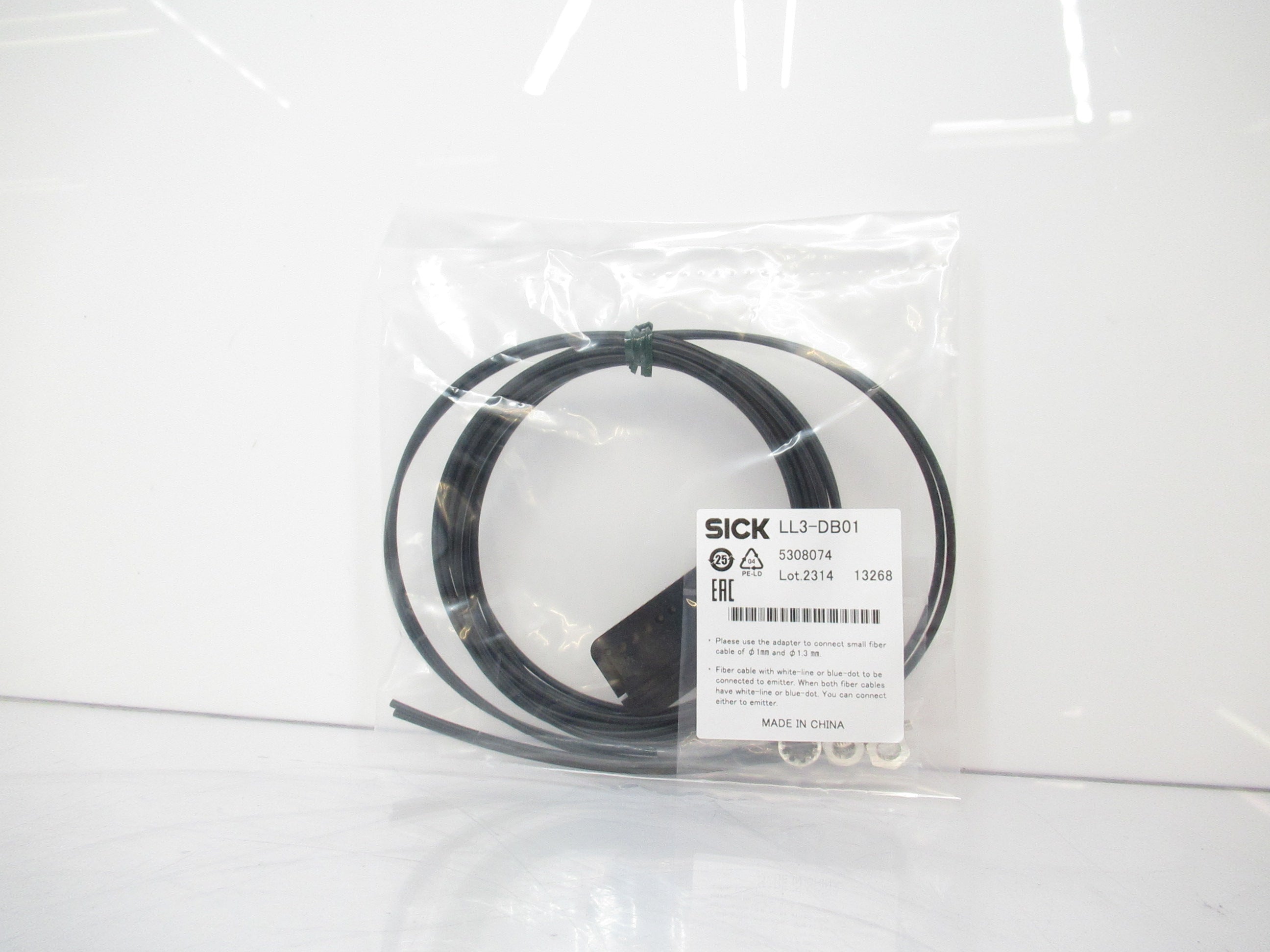 Sick LL3-DB01 5308074 Plastic Fiber-Optic Cable Sensor, Fiber