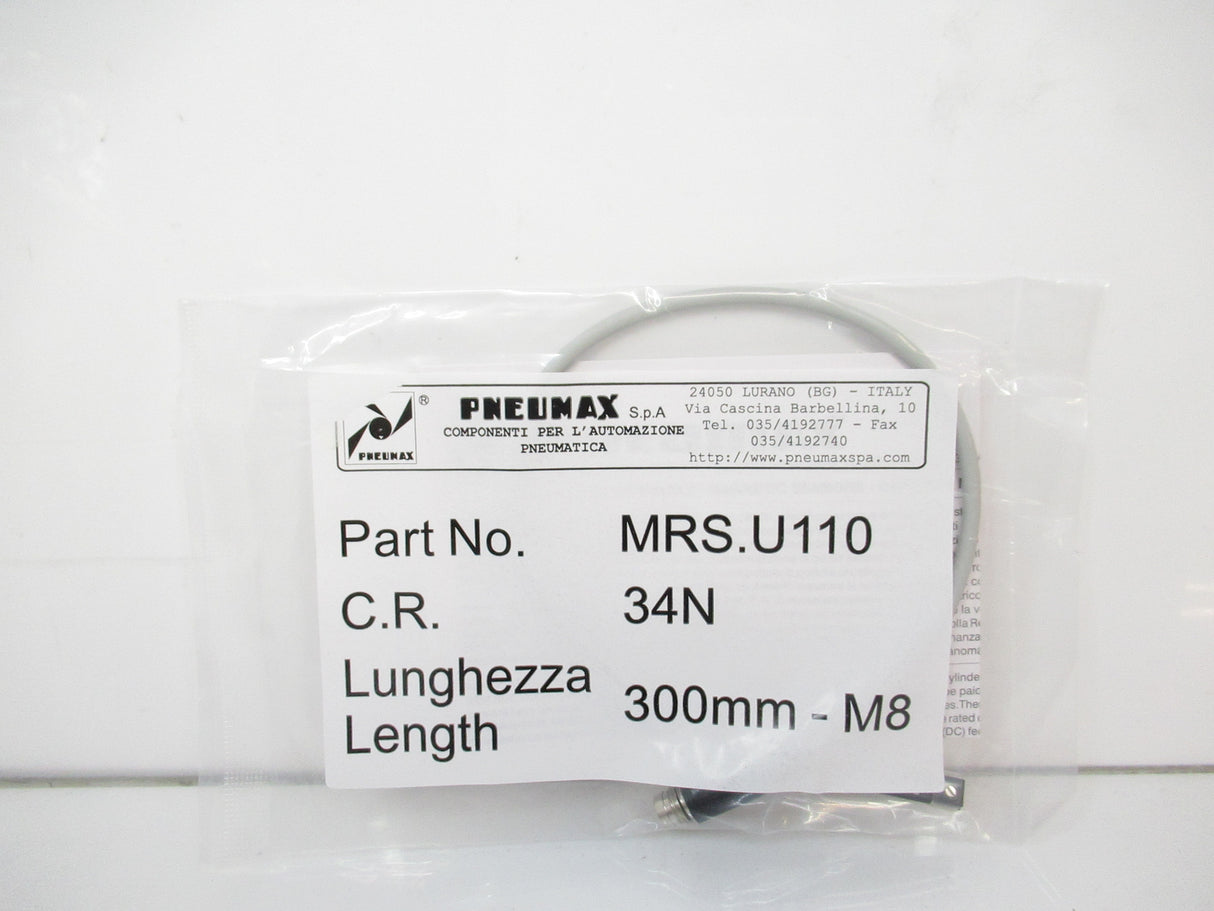 Pneumax MRS.U110 2 Wires Cable Magnetic Sensor, 300mm Cable