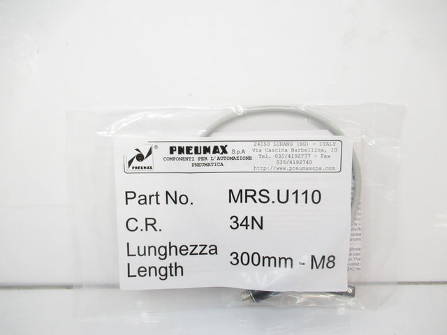 Pneumax MRS.U110 2 Wires Cable Magnetic Sensor, 300mm Cable