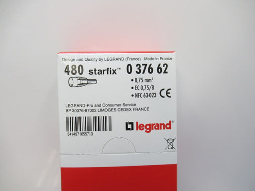 Legrand Starfix 037662 Ferrules Cross Section 0.75mm² Blue, Pack Of 480