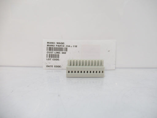 734-112 734112 Wago Terminal Block 12 Positions, 28 AWG To 14 AWG, Sold By Unit