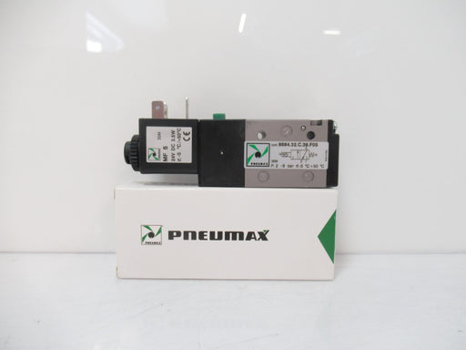 Pneumax 8884.32.C.39.F05 Solenoid Valve 1/4 in 3/2, ECO22 Normally Close 24V DC