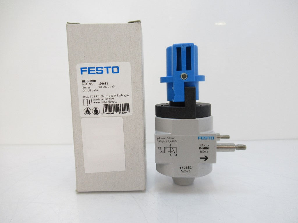 Festo HE-D-MINI 170681 On/Off Valve - industrialautomationparts.com