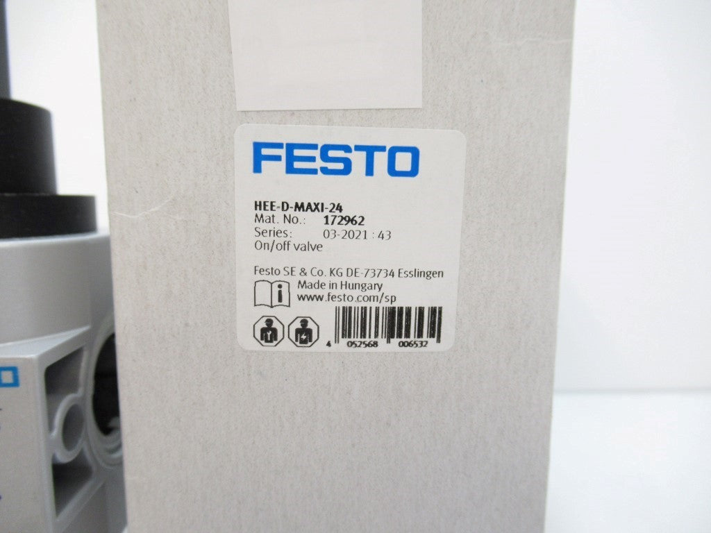 Festo HEE-D-MAXI-24 172962 On/Off Valve