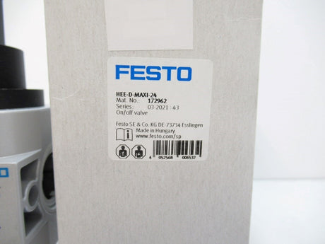 Festo HEE-D-MAXI-24 172962 On/Off Valve