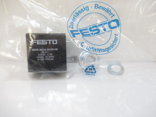 Festo MSFG-24/42-50/60-0D 34411 Solenoid Coil 24V DC 4.5 Watts 42V AC