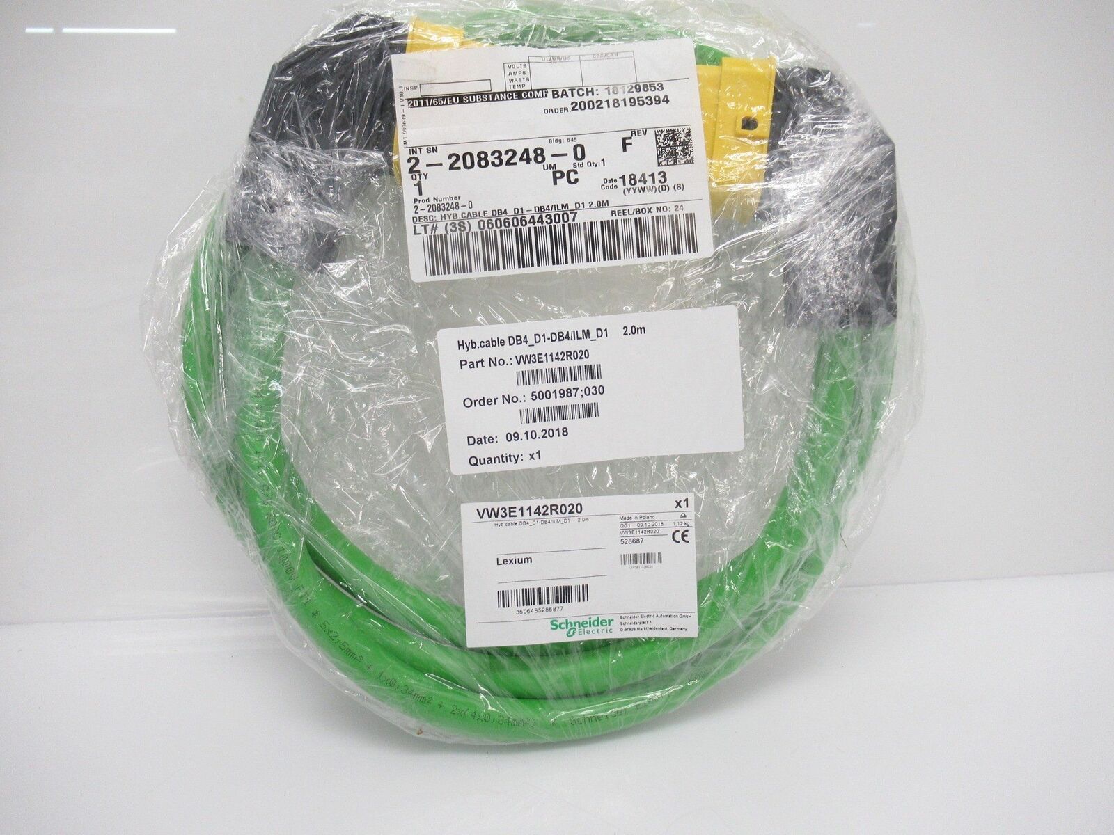 Schneider Electric VW3E1142R020 Hybrid Cable Lexium 62 ILM, 2
