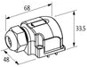 Murrelektronik 8000-88459-3621000 Cable With Cap For D-Box M12 8-Way 4 Pole