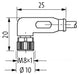 Murrelektronik 7000-40621-6110200 Cable M12 Male 0° /M8 Female 90°