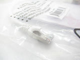 CAT6AS-01WH CAT6A SSTP 10GB Shielded Ethernet Molded Patch Cable, 1FT