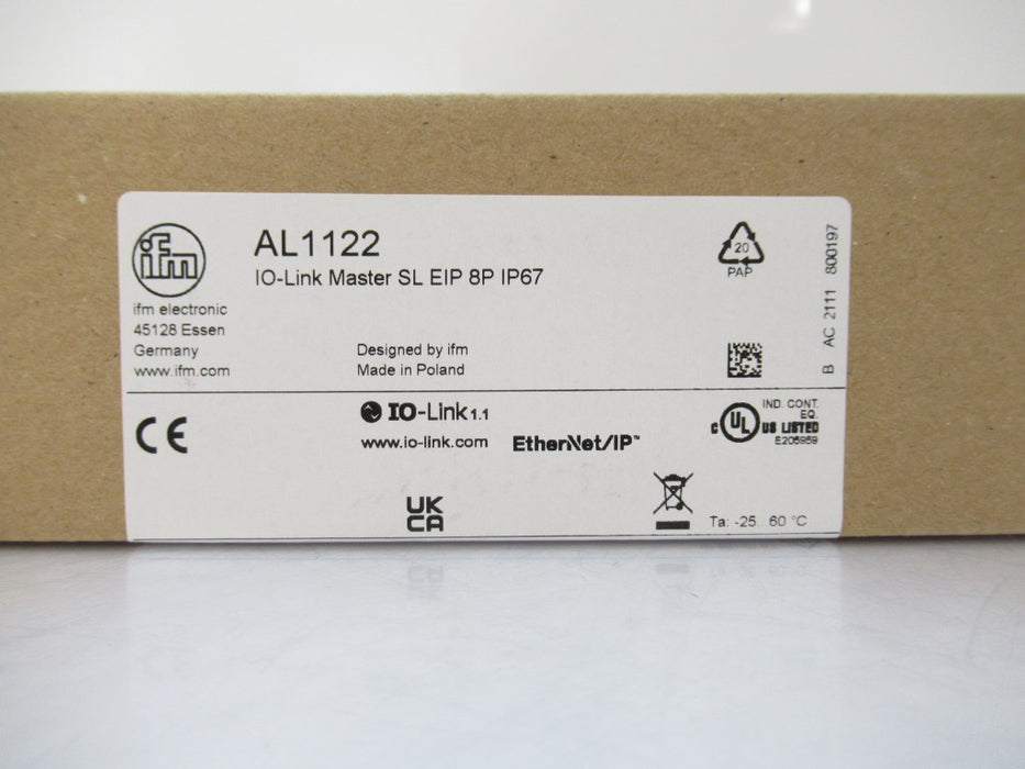 AL1122 Ifm Electronic IO-Link Master With EtherNet/IP Interface