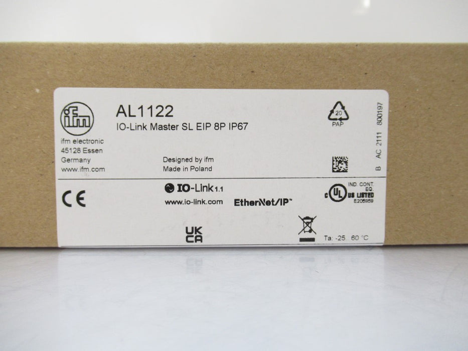Ifm Electronic AL1122, IO-Link Master With EtherNet/IP Interface ...