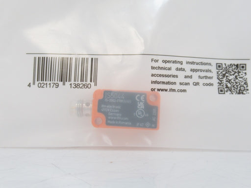 Ifm Electronic IS5044 IS-2002-FRKG/AS Inductive Sensor, 2mm, M8