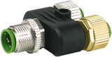 MurrElektronik 7000-41121-0000000 T-Coupler M12 Male/2x M12 Female A-Cod.