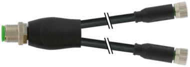 MurrElektronik 7000-40821-6300060 Y-Distributor M12 Male/M8 Female 0° A-Cod