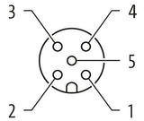 MurrElektronik 7000-12241-7321000 M12 Female 0° A-Cod. With Cable