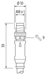 MurrElektronik 7000-88011-6310100 M8 Male 0° / M8 Female 0° Connecting Cable