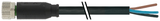 MurrElektronik 7000-08041-6501000 M8 Female 0° A-Cod With Cable, 10m Long