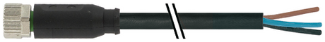 MurrElektronik 7000-08041-6501000 M8 Female 0° A-Cod With Cable, 10m Long