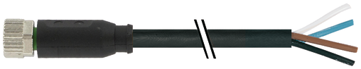 MurrElektronik 7000-08061-6511000 M8 Female 0° A-Cod With Cable