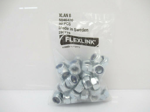 Flexlink XLAN8 Prev. Torque Type Hexagon Nut, Pack Of 50