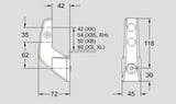 Flexlink XLRF 42X62 A35 XLRF42X62A35 Guide Rail Bracket