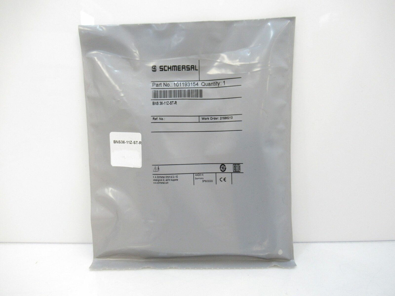 BNS 36-11Z-ST-R BNS3611ZSTR 101193154 Schmersal Coded Magnetic Safety Sensor