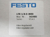 LFR-3/8-D-MINI 162682 Festo Filter Regulator With Pressure Gauge New In Box