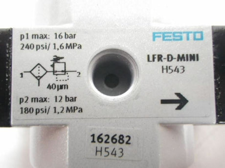LFR-3/8-D-MINI 162682 Festo Filter Regulator With Pressure Gauge New In Box