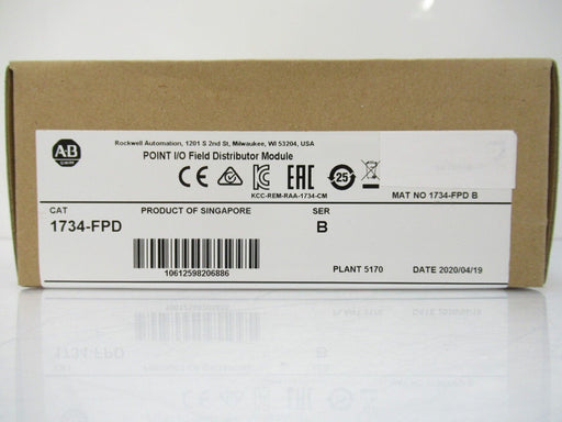 1734-FPD Allen-Bradley POINT I/O Field Distributor Module Ser B(Surplus In Box 2020)